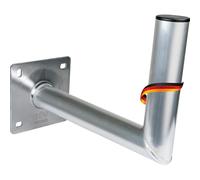 SCHWAIGER -5149- Soporte para Antena parabólica | Antena Sat | Sistema de satélite | Soporte de Pared | Aprobado por TÜV | Distancia a la Pared 35 cm | Plata