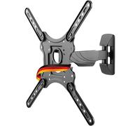 SCHWAIGER 9406 Soporte de Pared para TV 23-75 Pulgadas Soporte para TV inclinable, Giratorio máx. 35 kg máx. VESA estándar 400x400 Negro Incl. Accesorios de Montaje