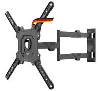 SCHWAIGER 9420 Soporte de Pared para TV 23-75 Pulgadas Soporte para TV inclinable, Giratorio máx. 35 kg máx. VESA estándar 400x400 Negro Incl. Accesorios de Montaje
