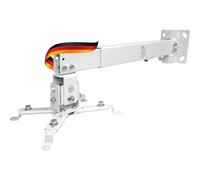 SCHWAIGER 9468 Soporte de techo para proyector soporte de pared para proyector soporte universal giratorio máx. 20 kg blanco