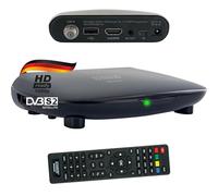Schwaiger DSR400HD tV set-top boxes Satélite Alta Definición Total Negro - Reproductor/sintonizador (Satélite, DVB-S2, 576i,576p,720p,1080i,1080p, Negro, Digital, 1.0, 1.1, 1.2, USALS)