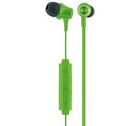 SCHWAIGER KH710BTG 511 - Auriculares in-Ear Bluetooth con Almohadillas de Silicona, micrófono de Cable, botón de aceptación, cancelación de Ruido, inalámbrico, 0,7 m, 108 dB, Color Verde