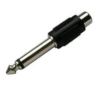 Schwaiger KHA4010 533 RCA 6,3mm Negro - Adaptador para Cable (RCA, 6,3mm, Male Connector/Female Connector, Negro)