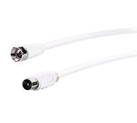 Schwaiger kvck163532 Sat de Cable Adaptador 75db, F/IEC Macho, 3,0 m, Color Blanco