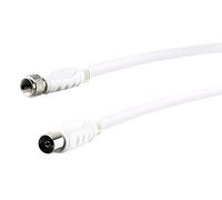 Schwaiger kvckhq191532 Sat de Cable Adaptador 90 dB, Conector F, IEC Hembra, 1,5 m, Color Blanco