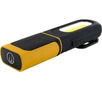 SCHWAIGER Lámpara LED de trabajo con batería, 5 W, color negro y amarillo