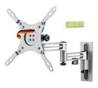 SCHWAIGER LWHD4315 513 Soporte de Pared para TV 13-43 Pulgadas Soporte para TV inclinable, Giratorio, orientable máx. 15 kg máx. VESA estándar 200x200 Plateado In ccesorios de Montaje