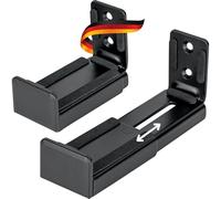 SCHWAIGER LWHSB1515 51 Soporte de Pared para Soundbar Soporte para Caja acústica Soporte para Altavoz Juego de Montaje hasta máx. 15 kg Incl. Material de fijación Negro
