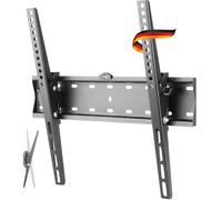 SCHWAIGER LWHT5540 513 Soporte de Pared para TV 32-75 Pulgadas Soporte inclinable para TV, máx. 40 kg máx. VESA estándar 400x400 Negro Incl. Accesorios de Montaje y Nivel de Burbuja Integrado