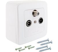 Schwaiger Multimedia Toma De Datos Satélite Radio TV BK Antena Superficial