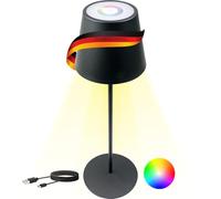 SCHWAIGER OTL200 013 Lámpara de mesa Luz de noche Lámpara LED Lámpara de jardín Lámpara de pie RGB Táctil Batería regulable blanco cálido Interior y exterior IP44 negro