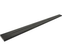 SCHWAIGER Regleta de alimentación configurable, 100 cm en negro, carril de alimentación en diseño de aluminio para enchufes modulares, individualmente ajustable, probado según VDE y perfecto para