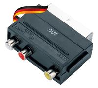 Schwaiger SCA7310 531 SCART 3 x RCA Negro - Adaptador para cable (SCART, 3 x RCA, Macho/Hembra, Negro)