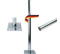 SCHWAIGER SSF738 001 - Mástil de antena (38 mm de diámetro, acero, soporte para antena de satélite, 70 cm)