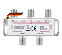 Schwaiger VTF7844 531 Separador o conmutador de Cables Divisor de Cables Plata - Separadores o interruptores de Cables (Divisor de Cables, 5-2250 MHz, Plata, 76 mm, 58 mm, 26 mm)