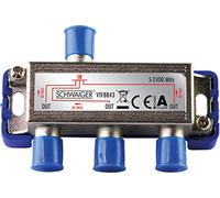 Schwaiger VTF8843241 - Distribuidor de antena para sistemas BK o GA (3 salidas, 110 dB) (importado)