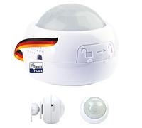 SCHWAIGER -ZHS05- Sensor múltiple 4en1 (movimiento, temperatura, luminosidad, sensor de humedad) para Z-Wave, Smart Home/ Control a través de app / control por voz con Alexa, Google / funcionamiento con batería