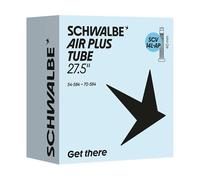 Schwalbe Air Plus Tube SCV14L-AP 54/70-584 - Tubo de 27,5 Pulgadas | Schwalbe Válvula Click Valve de 40 mm, ancho 54-70 mm