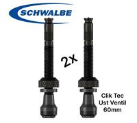 Schwalbe Bicicleta Clik Válvula Scv Clic Sistema Tublessventiele 60mm Set 2St