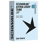 Schwalbe Bicycle Inner Tube SCV15L-EL Extra Light 28/34-622/630 IB Black 60 mm
