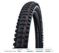 Schwalbe Big Betty Evo 62-622 Super Gravity - Neumático plegable (29 x 2,4") Neg