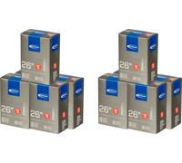 Schwalbe Cámara de aire 13 para cubiertas de 26" - 10 unidades negro 26 x 1.5-2.5 SV 40 mm