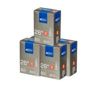 Schwalbe Cámara de aire 13 para cubiertas de 26" - 5 unidades negro 26 x 1.5-2.5 SV 40 mm