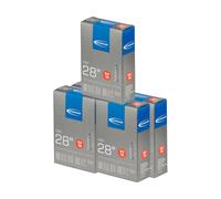 Schwalbe Cámara de aire 15 para cubiertas de 28" - 5 unidades negro 18/28-622/630 SV 40 mm