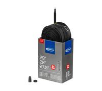 Schwalbe Cámara de aire 19A Extralight für 27,5" / 28" / 29" negro 28 x 1.5-2.35 SV