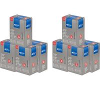 Schwalbe Cámara de aire 19A Extralight para 27,5" / 28" / 29" - 10 unidades negro 28 x 1.5-2.35 SV