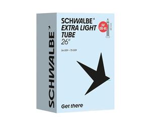 Schwalbe Cámara de Aire para Bicicleta SV13L-EL Extra Light 54/75-559 IB Black 40 mm