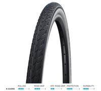 Schwalbe Fahrrad Reifen Road Cruiser HS484 SBC 32-622 (28×1,25´´) blanco y negro