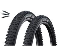 Schwalbe Hans Dampf 2 x Performance TLR TwinSkin ADDIX E-25 Negro 60-622 (29 x 2,35), incluye desmontador de neumáticos maxxi4you