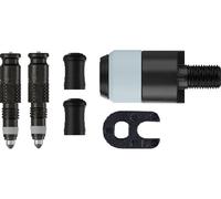 Schwalbe Kit de conversión Clik Valve + adaptador de cabezal de bomba SCV negro