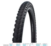 Schwalbe Cubierta de alambre Marathon 365 Performance GreenGuard 28" negro-reflejante 40-622 (28x1,5)