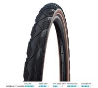 Schwalbe Marathon Efficiency Super Race V-Guard Folding Tyre 28Â´Â´ x 2.15 Negro