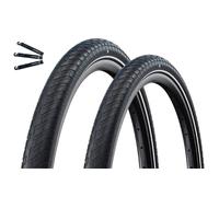 Schwalbe Motion Big Apple RaceGuard ADDIX Green E-25 - Cubiertas para bicicleta (2 unidades, 24 x 2,00), color negro y negro