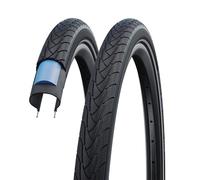 SCHWALBE Neumático de Bicicleta Marathon Plus Reflex Cubiertas, Unisex-Adulto, Negro-Negro, 47-406