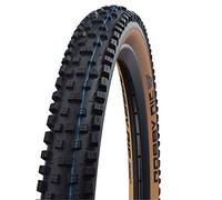 SCHWALBE Neumático para Bicicleta, Adultos Unisex, Amarillo/Negro, Nobby Nic EVO, LiteSkin, Folding 57-584-Skin