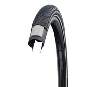Schwalbe Road Cruiser Plus Active Line Madura, Adultos Unisex, Negro, 55-622 (28" x 2.15)