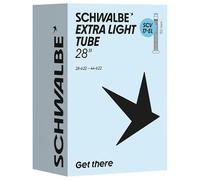 Schwalbe SCV17-EL - Cámara de Aire para Bicicleta (28/44-622, 50 mm), Color Negro