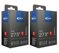 Schwalbe SV21 650B Tubos interiores - 27,5 x 1,5/2,4 pulgadas (40/62-584), válvula Presta (paquete de 2)