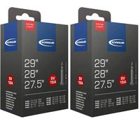 Schwalbe Tubo de neumático de Bicicleta Extra Ligero (40 mm Presta, 28/700c x 1.5-2.35) (Paquete de 2)