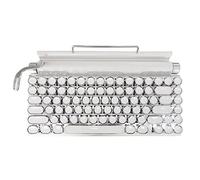 Schwamm 83 Teclas Teclas de Rétrro Teclado de la Máquina de Escribir Teclado Bluetooth sin USB MéCánico Punk Keycaps para PC, B