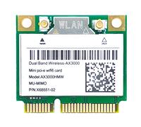 Schwamm AX200 AX3000HMW - Adaptador sin Mini PCI-E WiFi 6 2.4G/5G Bluetooth 5.1 802.11AX para Win10