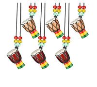Schwamm Collares De Instrumentos, Tambor Djembe, Mini Colgante, Tambor Africano, Tambores De Mano Clásicos De Madera, Collar Tambores Y Percusión