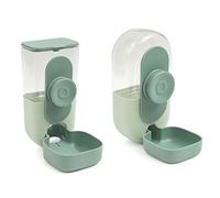 Schwamm Dispensador Agua y Comida para Mascotas AutomáTico Colgante, Juego Comedero y Bebedero para Mascotas por Gravedad AutomáTico, EstacióN para Perros con TazóN Comida para Jaula