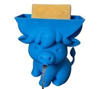 Schwammhalter | Mit Abfluss, Niedliches Kuh- | Schwammhalter Für Die Küchenspüle | Für Zuhause, Wohnung, Studentenwohnheim, Bauernhaus, Badezimmer, Dusche, Ablage, Schrank, Rest