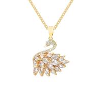 Schwan-Halskette, Schillernde Schwan-Halskette,Glänzender Schwans-Anhänger, Niedliche -Schmuckkollektion | Damen-Halskett Mit Schillerndem Schwa-Anhänger, Verstellbar, Elegante Schwa-Halskett