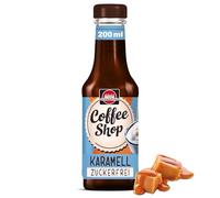 Schwartau Café jarabe de caramelo sin azúcar (200 ml) para Senseo | Versátil | Latte, Cappuccino & Co | También para té, postres y horneado | Sabores naturales | disfrute de barista en casa